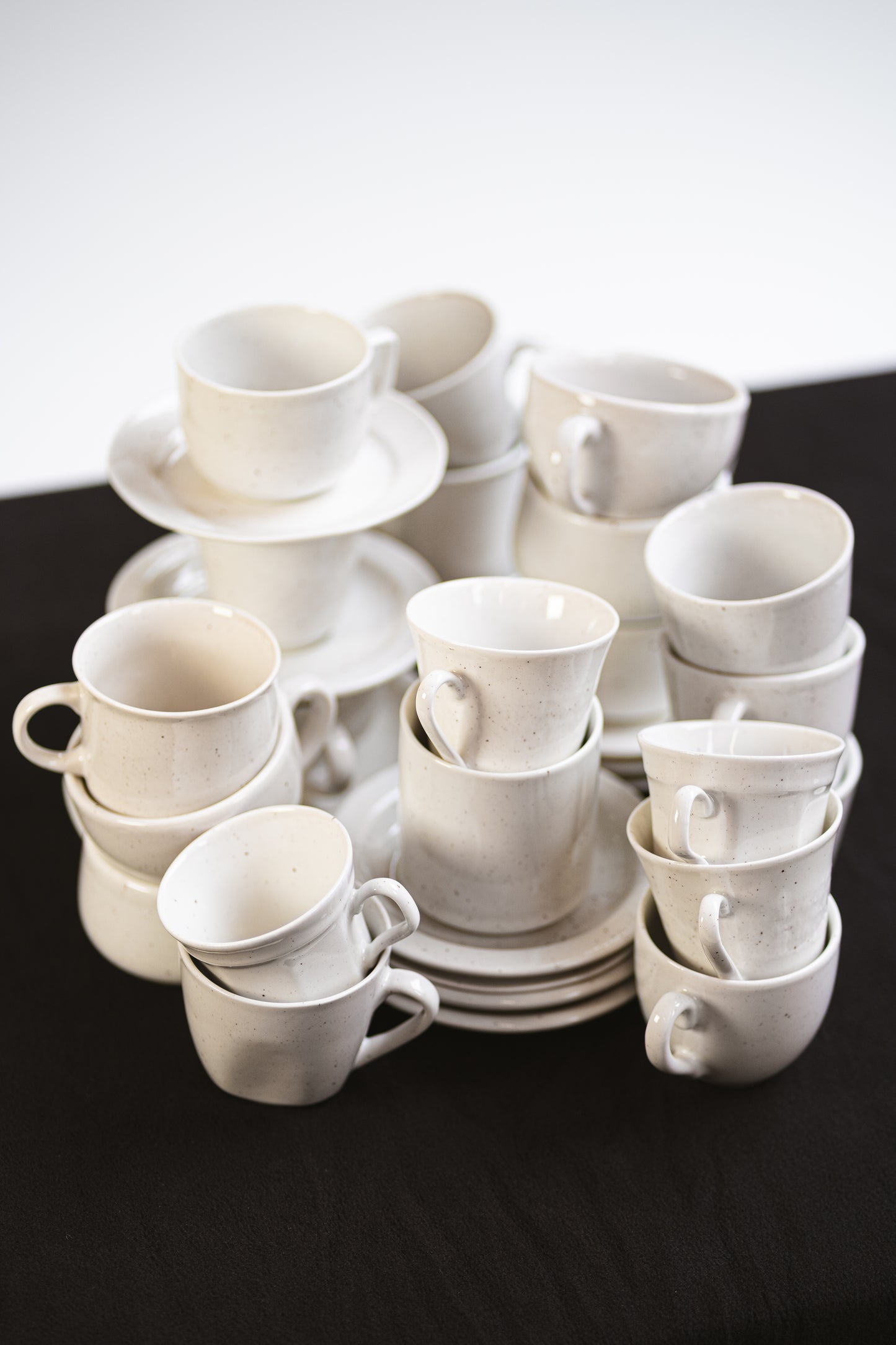 Set Koffietassen met schaaltje (op voorraad)